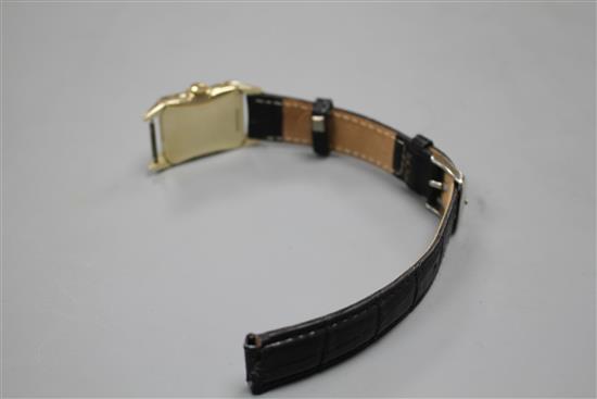 A gentlemans 1940s Art Deco 10k gold filled Longines Wittnauer manual wind wrist watch